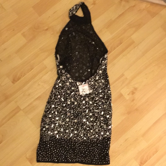 Carli Bybel X Missguided Black Embellished Dress - Picture 2 of 6